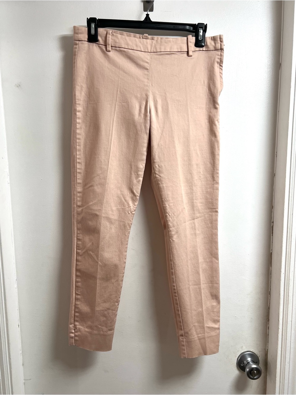 H&M Slim Chinos in Light Blush Pink